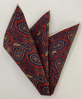 Macclesfield Printed Silk Pocket Square MCP-723